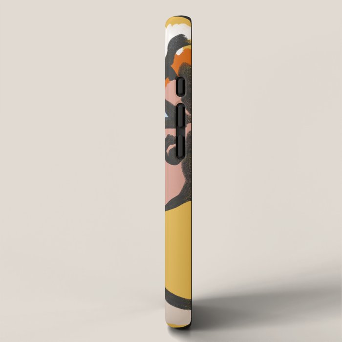 Ninette in Yellow Modern Portrait Print Art Print iPhone Case Gallery Image 2