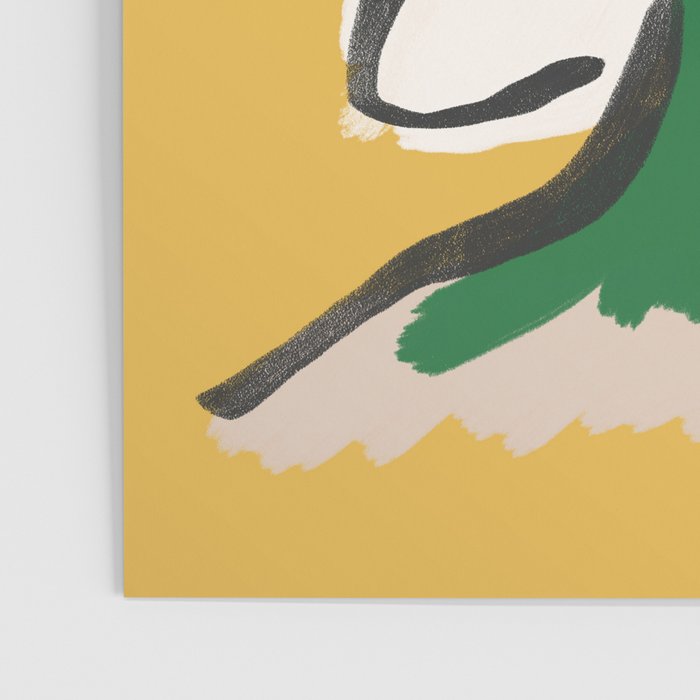 Ninette in Yellow Modern Portrait Print Art Print Poster Gallery Image 3