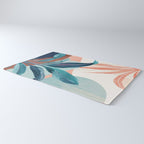 Abstract Art Tropical Leaves 15 Rug Gallery Image 3