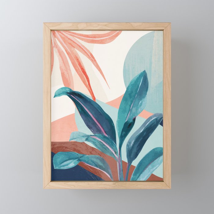 Abstract Art Tropical Leaves 15 Mini Art Print Gallery Image 1