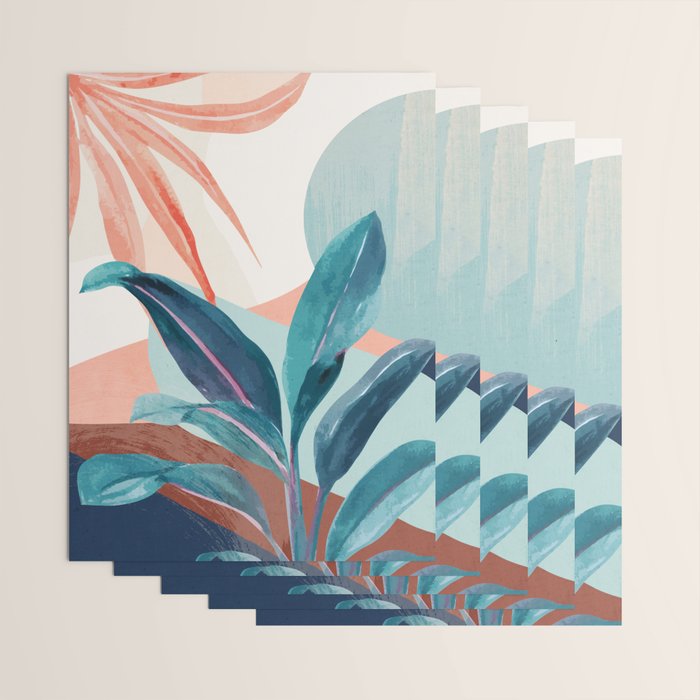 Abstract Art Tropical Leaves 15 Wrapping Paper Gallery Image 3