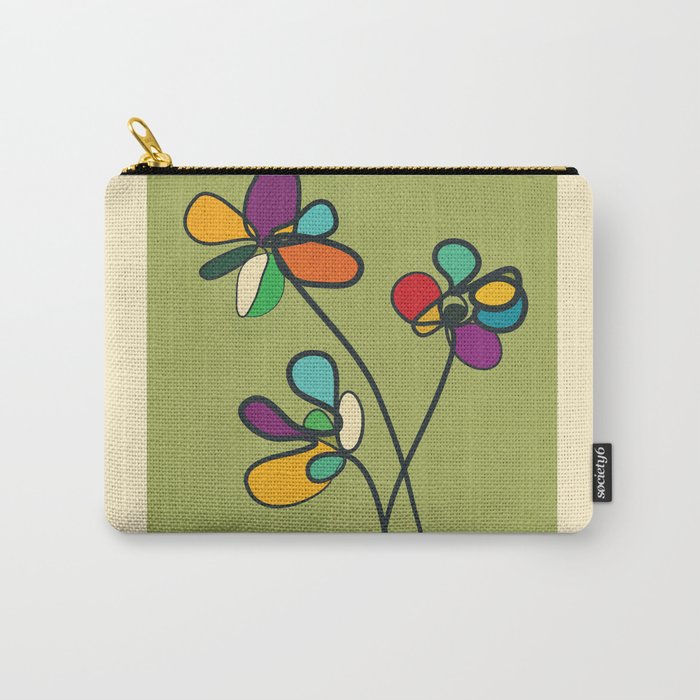 Line Little Wildflowers 1 Carry All Pouch Gallery Image 1