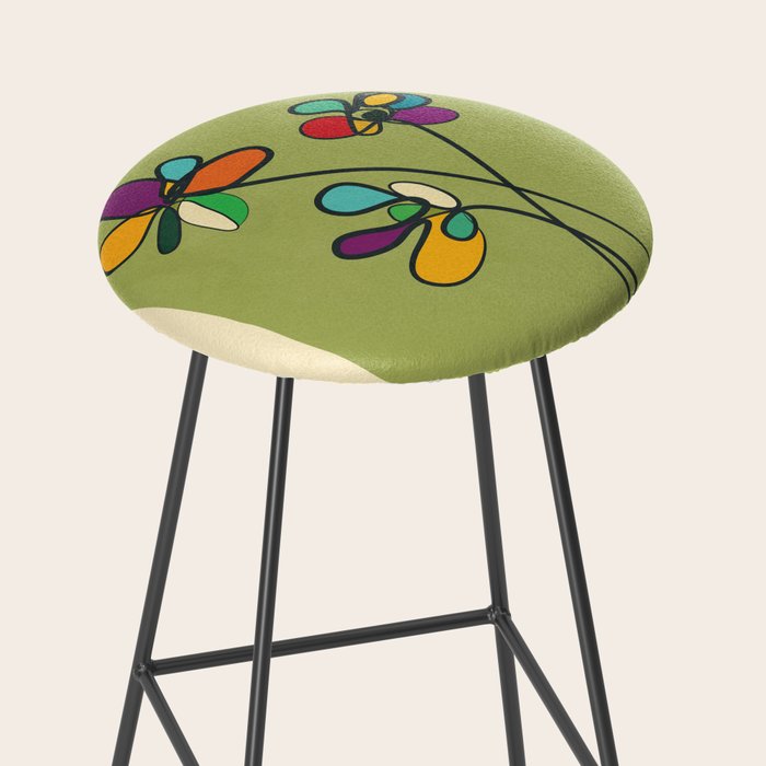 Line Little Wildflowers 1 Stool Gallery Image 2
