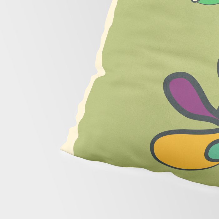Line Little Wildflowers 1 Pillow Sham Gallery Image 4