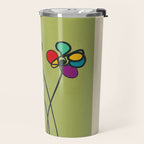 Line Little Wildflowers 1 Travel Mug Gallery Image 2