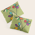 Line Little Wildflowers 1 Pillow Sham Gallery Image 3