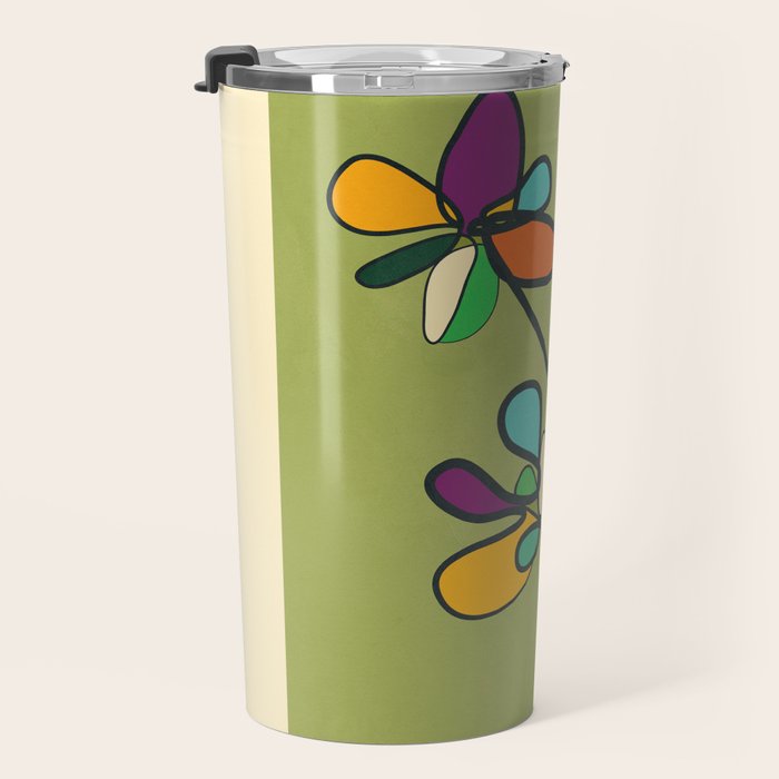 Line Little Wildflowers 1 Travel Mug Gallery Image 3