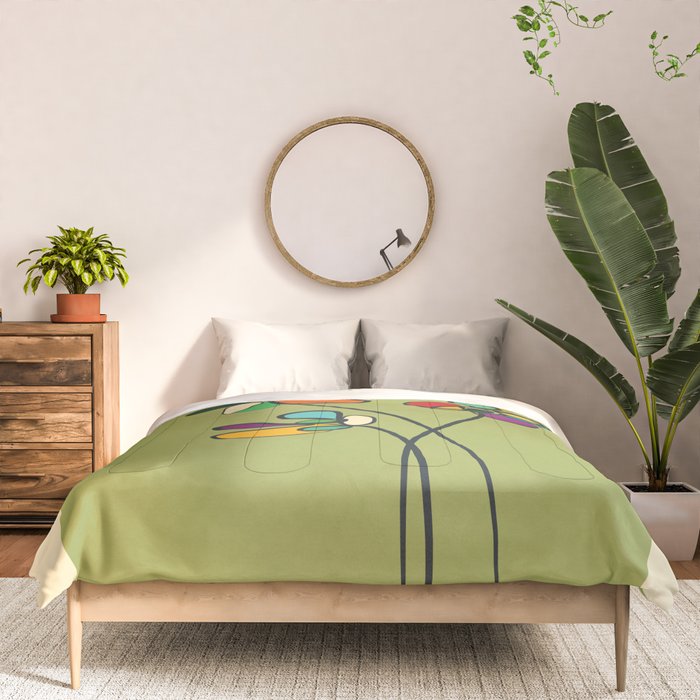 Line Little Wildflowers 1 Comforter Gallery Image 3