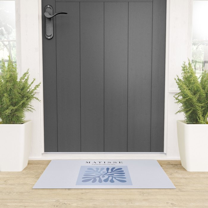 Blue Matisse Exhibition Poster - Light Blue Henri Matisse Cut Outs Vintage Poster Matisse Welcome Mat Gallery Image 3
