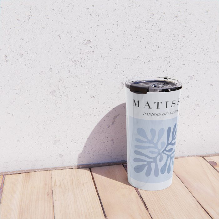 Blue Matisse Exhibition Poster - Light Blue Henri Matisse Cut Outs Vintage Poster Matisse Travel Mug Gallery Image 4