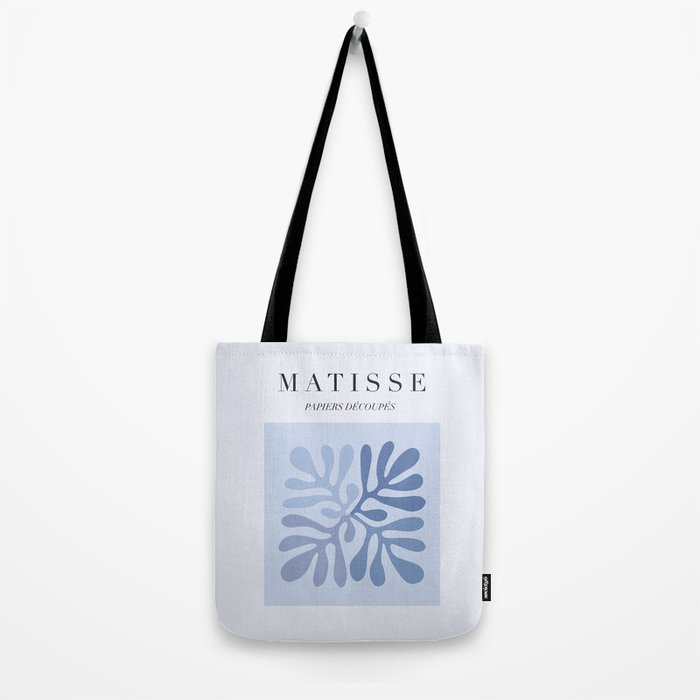 Blue Matisse Exhibition Poster - Light Blue Henri Matisse Cut Outs Vintage Poster Matisse Tote Bag Gallery Image 2