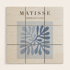 Blue Matisse Exhibition Poster - Light Blue Henri Matisse Cut Outs Vintage Poster Matisse Wood Wall Art Gallery Image 1