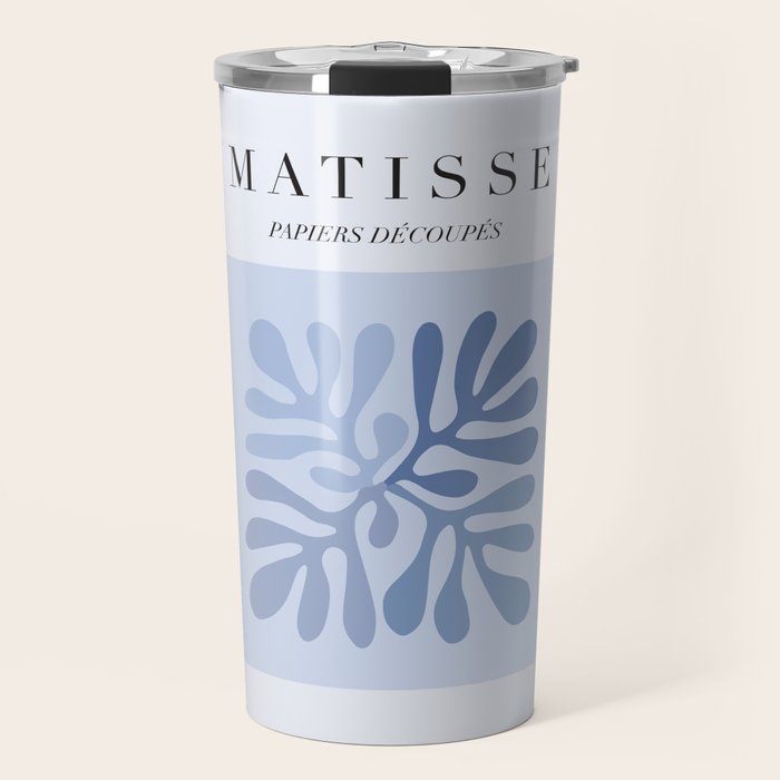 Blue Matisse Exhibition Poster - Light Blue Henri Matisse Cut Outs Vintage Poster Matisse Travel Mug Gallery Image 1