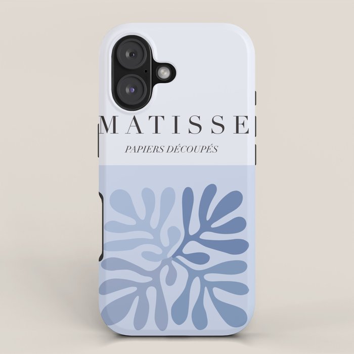 Blue Matisse Exhibition Poster - Light Blue Henri Matisse Cut Outs Vintage Poster Matisse iPhone Case Gallery Image 1