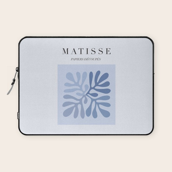 Blue Matisse Exhibition Poster - Light Blue Henri Matisse Cut Outs Vintage Poster Matisse Laptop Sleeve Gallery Image 1