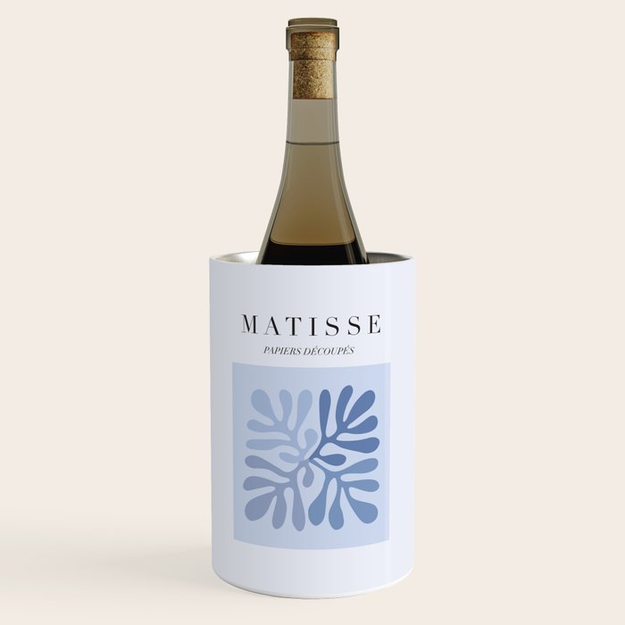 Blue Matisse Exhibition Poster - Light Blue Henri Matisse Cut Outs Vintage Poster Matisse Wine Chiller Gallery Image 1