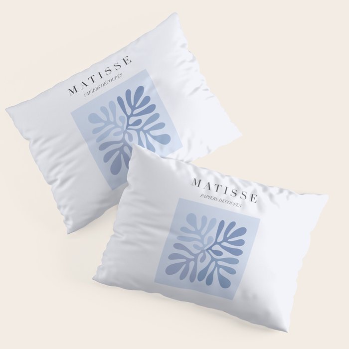 Blue Matisse Exhibition Poster - Light Blue Henri Matisse Cut Outs Vintage Poster Matisse Pillow Sham Gallery Image 3