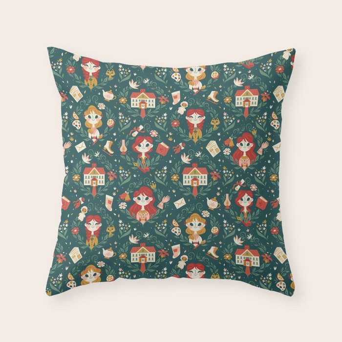 Little Women Throw Pillow Gallery Image 1