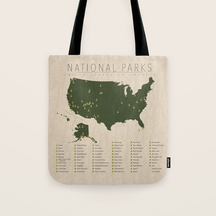 US National Parks Tote Bag Gallery Image 1