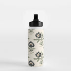 Elegant Vintage Floral Pattern Water Bottle Gallery Image 2
