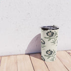 Elegant Vintage Floral Pattern Travel Mug Gallery Image 4