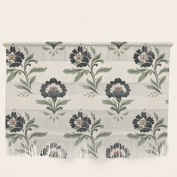 Elegant Vintage Floral Pattern Wall Hanging Gallery Image 1