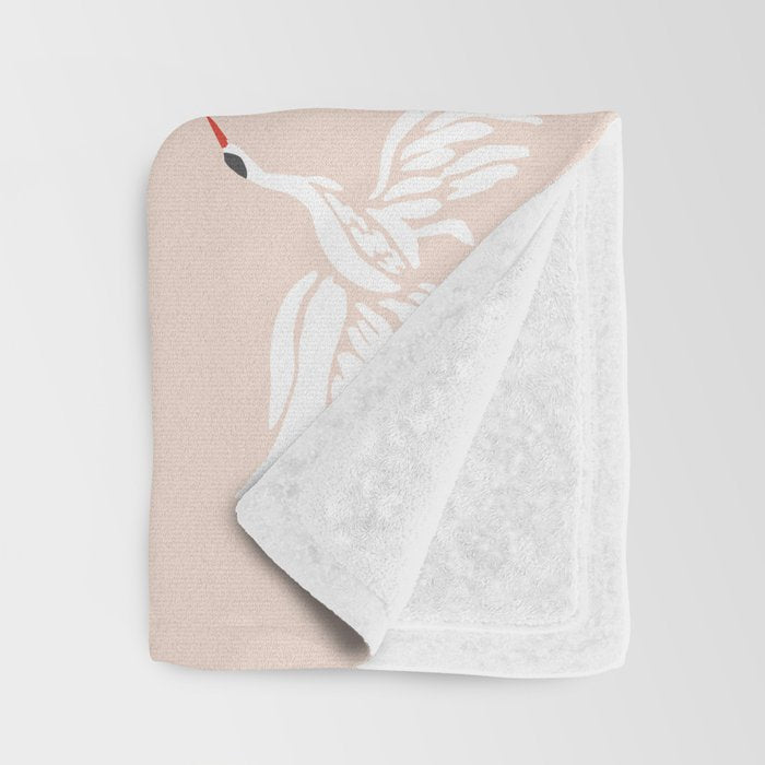 Crane Dance Throw Blanket Gallery Image 3