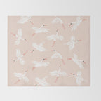Crane Dance Throw Blanket Gallery Image 2