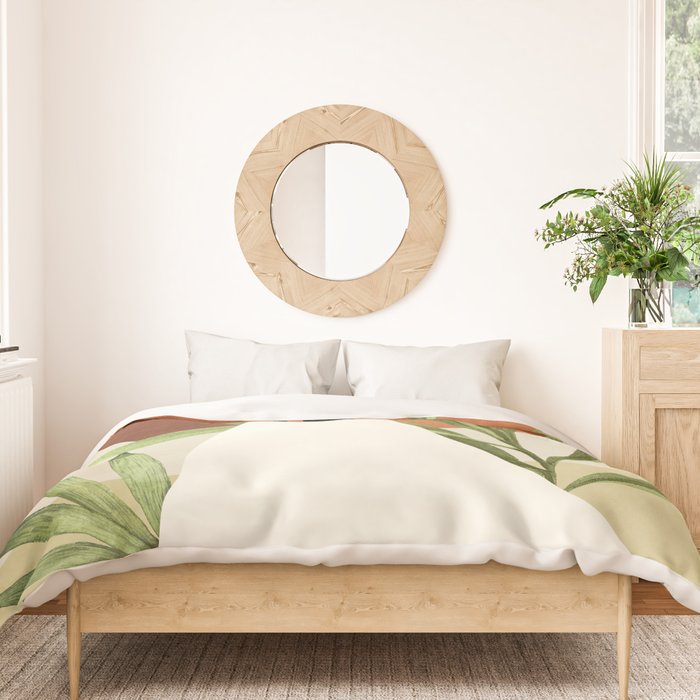 Minimal Abstract Art Tropical Girl 11 Duvet Cover Gallery Image 3