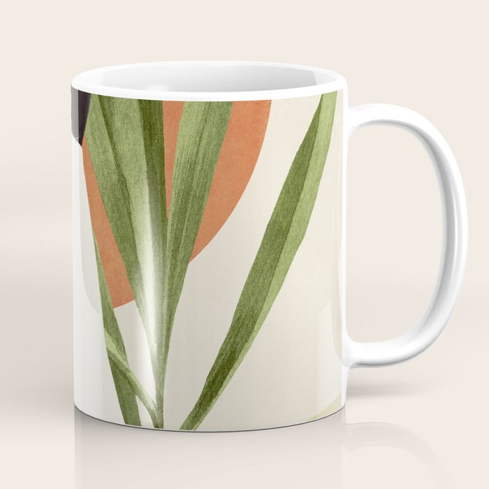 Minimal Abstract Art Tropical Girl 11 Coffee Mug Gallery Image 1