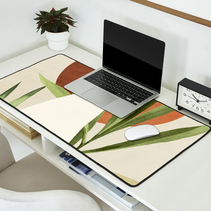 Minimal Abstract Art Tropical Girl 11 Desk Mat Gallery Image 2