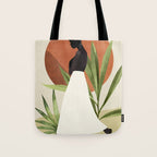Minimal Abstract Art Tropical Girl 11 Tote Bag Gallery Image 1
