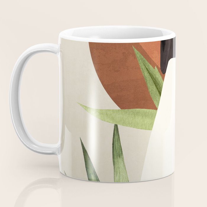 Minimal Abstract Art Tropical Girl 11 Coffee Mug Gallery Image 3