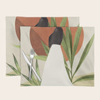 Minimal Abstract Art Tropical Girl 11 Placemat Gallery Image 1