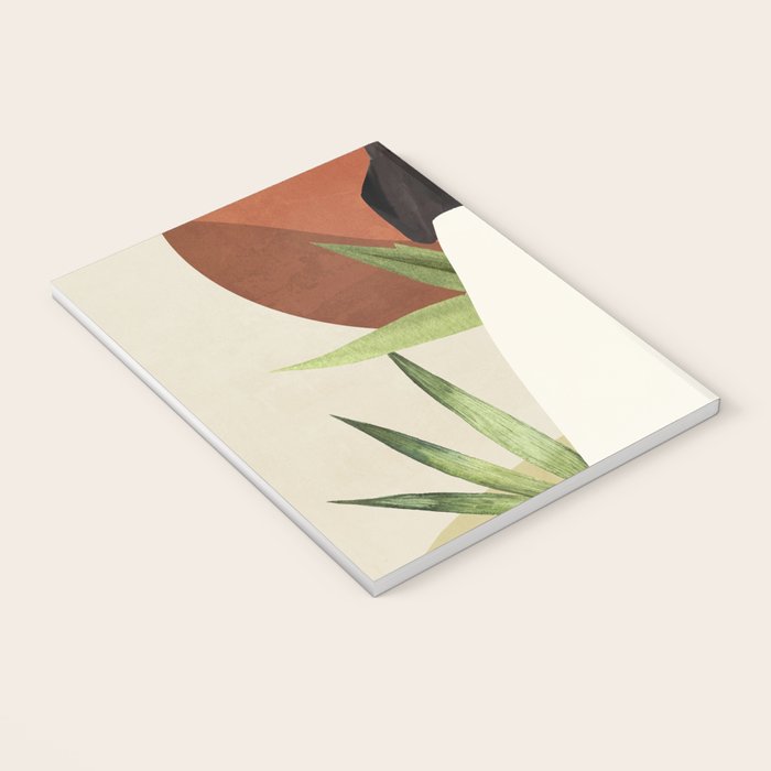 Minimal Abstract Art Tropical Girl 11 Notebook Gallery Image 3