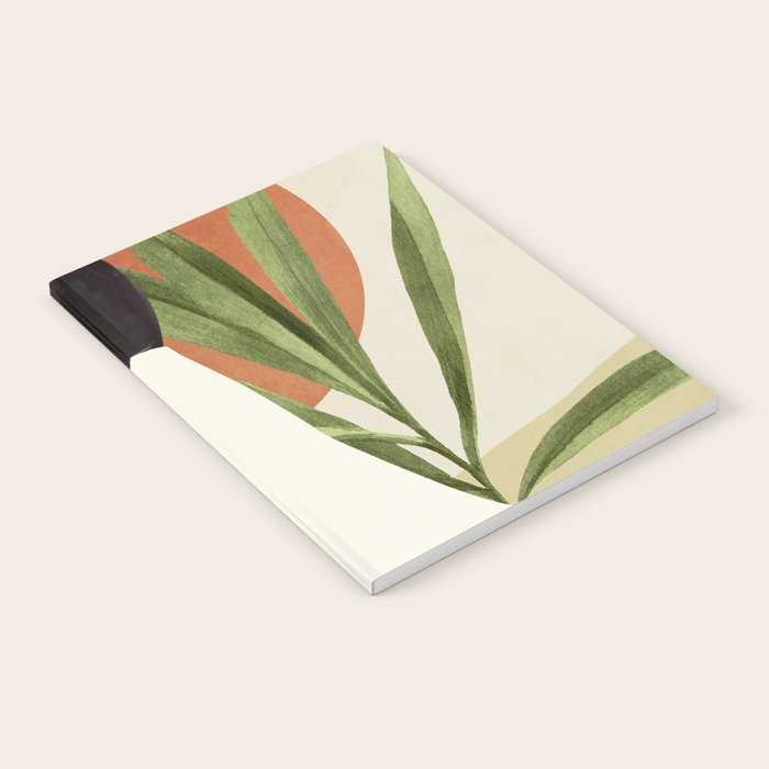 Minimal Abstract Art Tropical Girl 11 Notebook Gallery Image 2