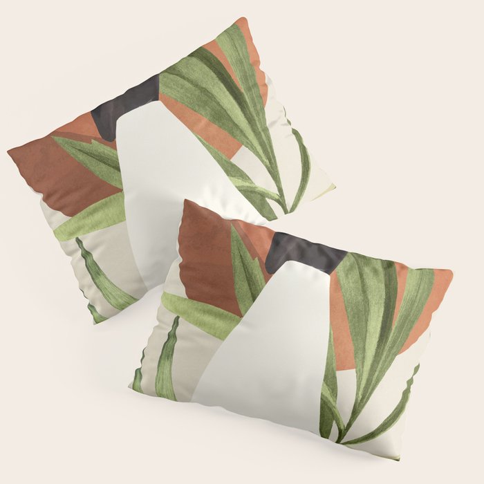 Minimal Abstract Art Tropical Girl 11 Pillow Sham Gallery Image 3