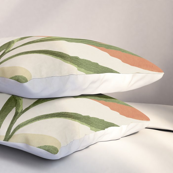 Minimal Abstract Art Tropical Girl 11 Pillow Sham Gallery Image 3