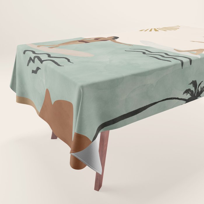 Sun sea and surf Tablecloth Gallery Image 1