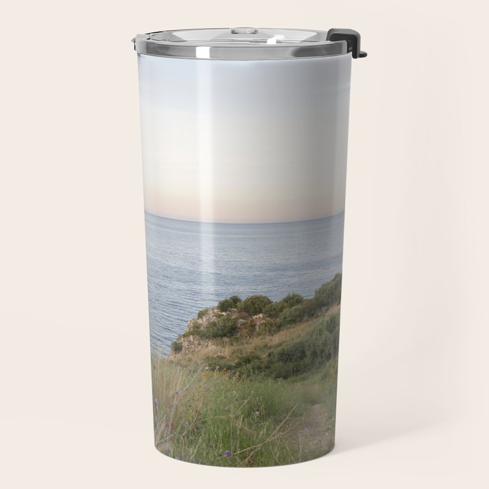 Dreamy Sicilian Sunset - Beautiful Scopello Photo Art Print - Italy Travel Photography - Photograph Travel Mug Gallery Image 2