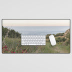 Dreamy Sicilian Sunset - Beautiful Scopello Photo Art Print - Italy Travel Photography - Photograph Desk Mat Gallery Image 1