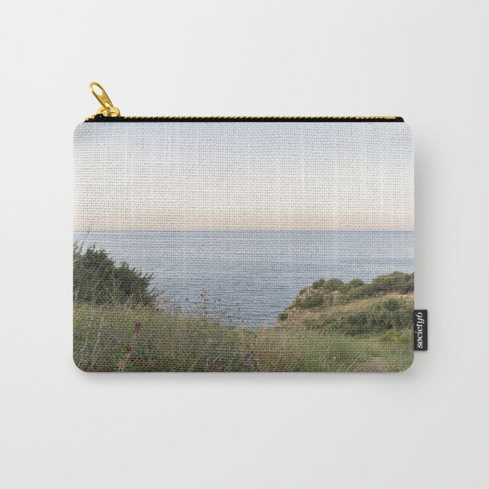 Dreamy Sicilian Sunset - Beautiful Scopello Photo Art Print - Italy Travel Photography - Photograph Carry All Pouch Gallery Image 1