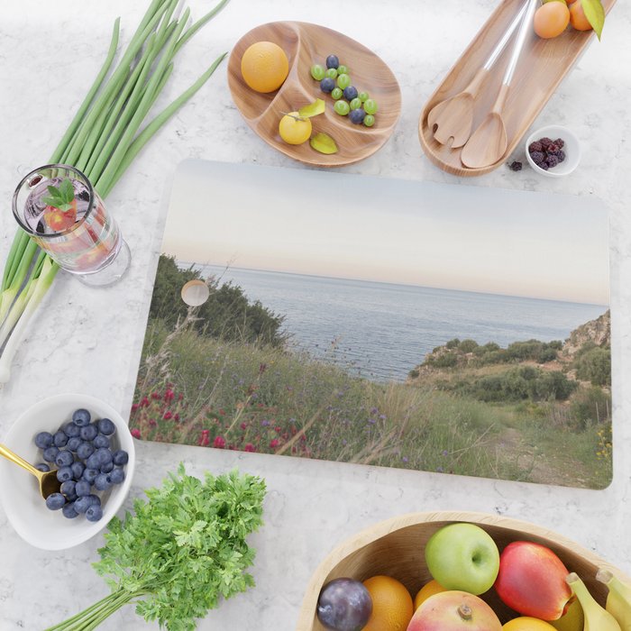 Dreamy Sicilian Sunset - Beautiful Scopello Photo Art Print - Italy Travel Photography - Photograph Cutting Board Gallery Image 2