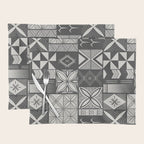UrbanNesian Grey Maluelue Siapo and Tatau Placemat Gallery Image 1