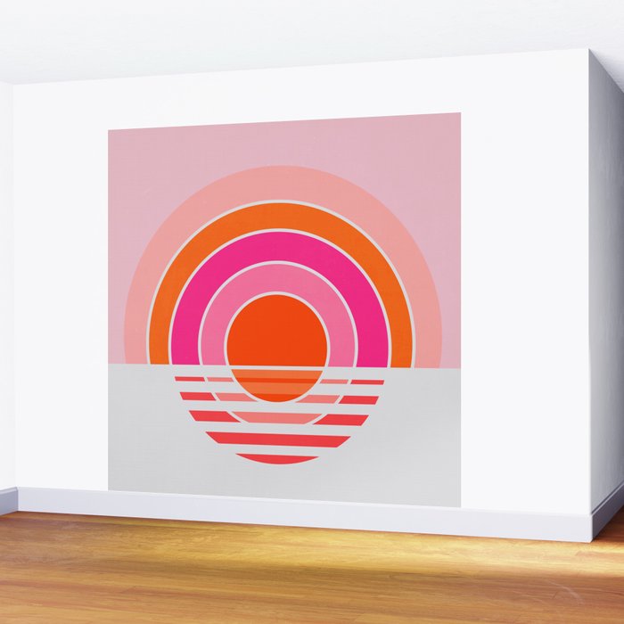 Rainbow sunset Wall Mural Gallery Image 2