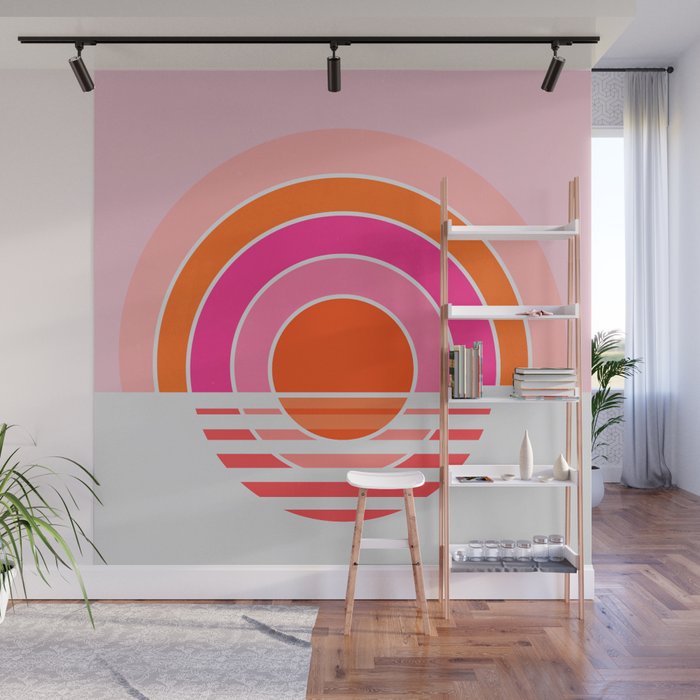 Rainbow sunset Wall Mural Gallery Image 1