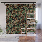 Dachshund  Camouflage Wall Mural Gallery Image 1