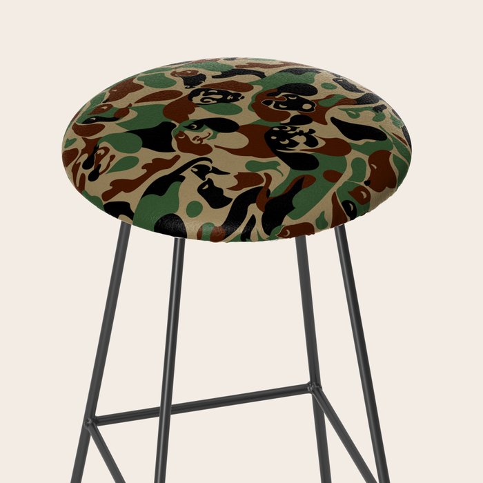 Dachshund  Camouflage Stool Gallery Image 2