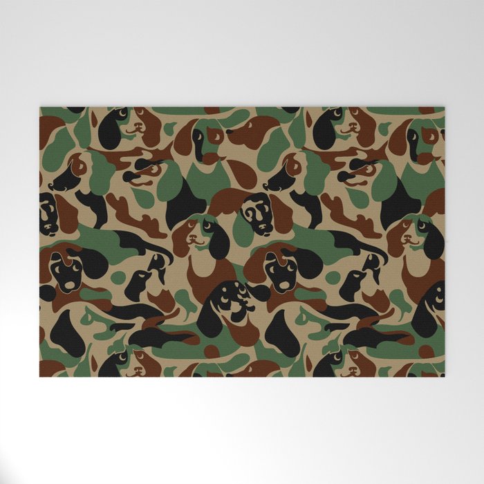 Dachshund  Camouflage Welcome Mat Gallery Image 1