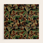 Dachshund  Camouflage Wood Wall Art Gallery Image 1